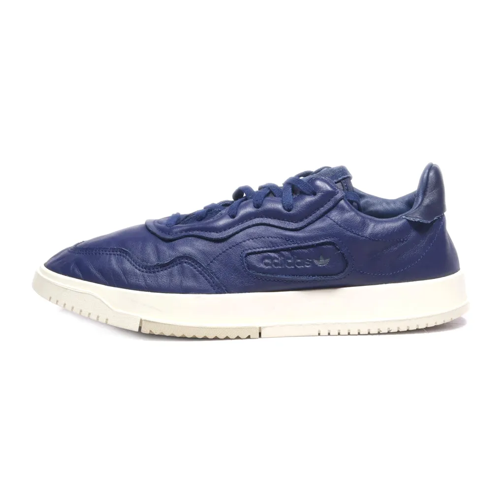 Adidas Casual Lace Ups Pu Leather Blue Colour For Men