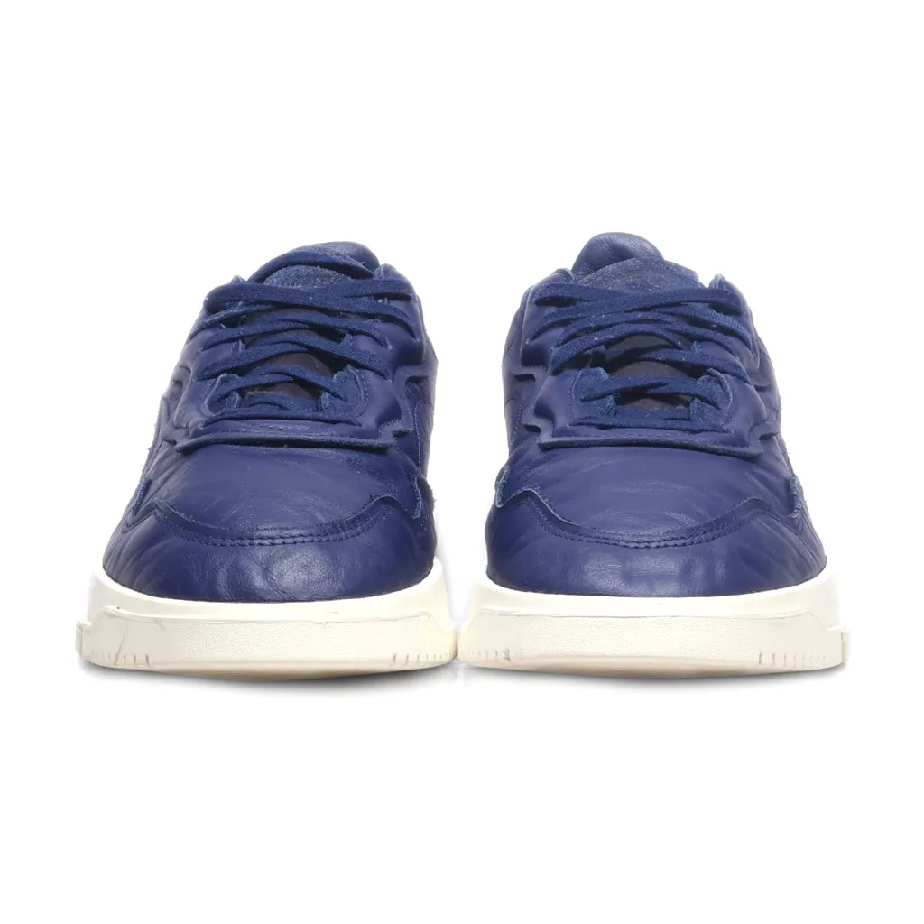 Adidas Casual Lace Ups Pu Leather Blue Colour For Men