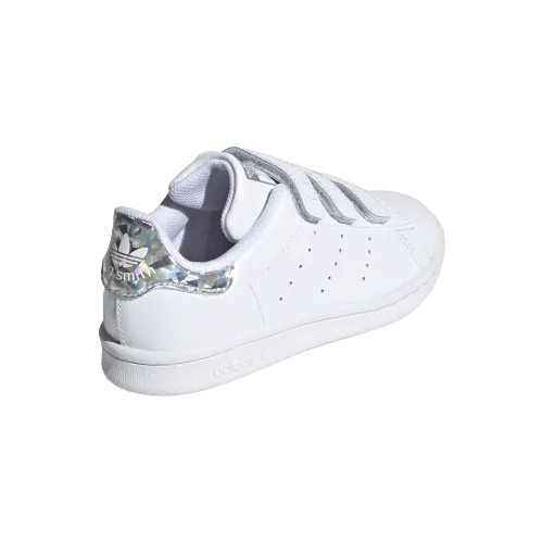Adidas Stan Smith Cf C Ps-Boys Originals Shoes White/Silver Ee8484