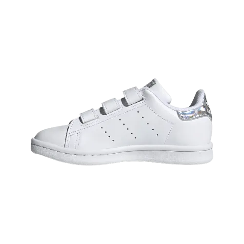 Adidas Stan Smith Cf C Ps-Boys Originals Shoes White/Silver Ee8484