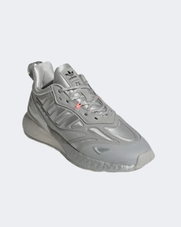 Adidas Zx 2K Boost 2.0 Women Originals Shoes Grey/Metallic Gw8289