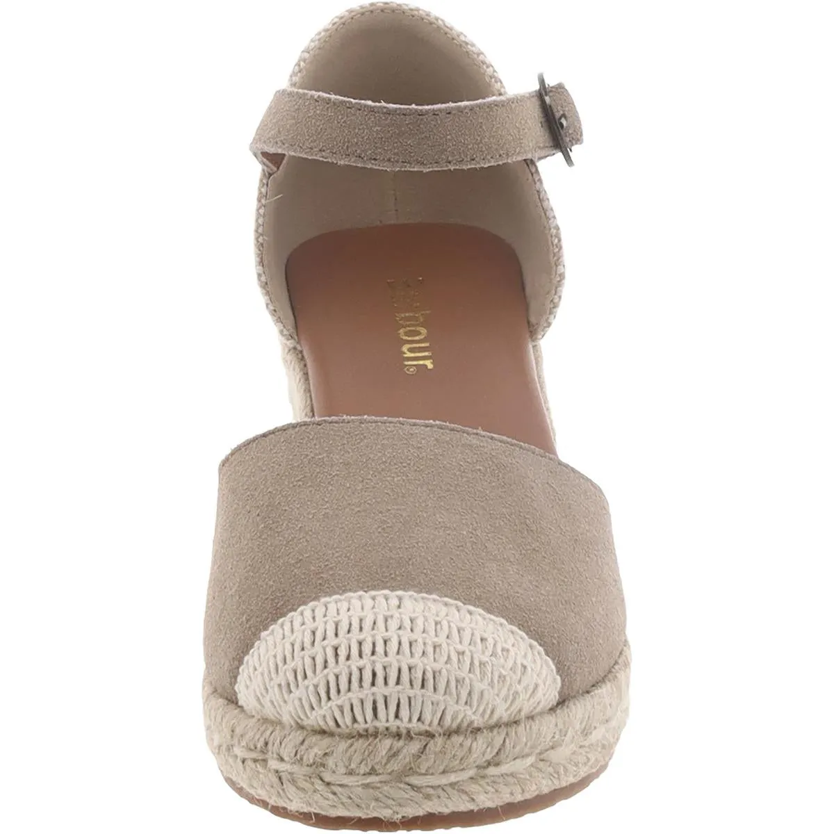 Barbour Womens Frances Suede Ankle Strap Espadrilles