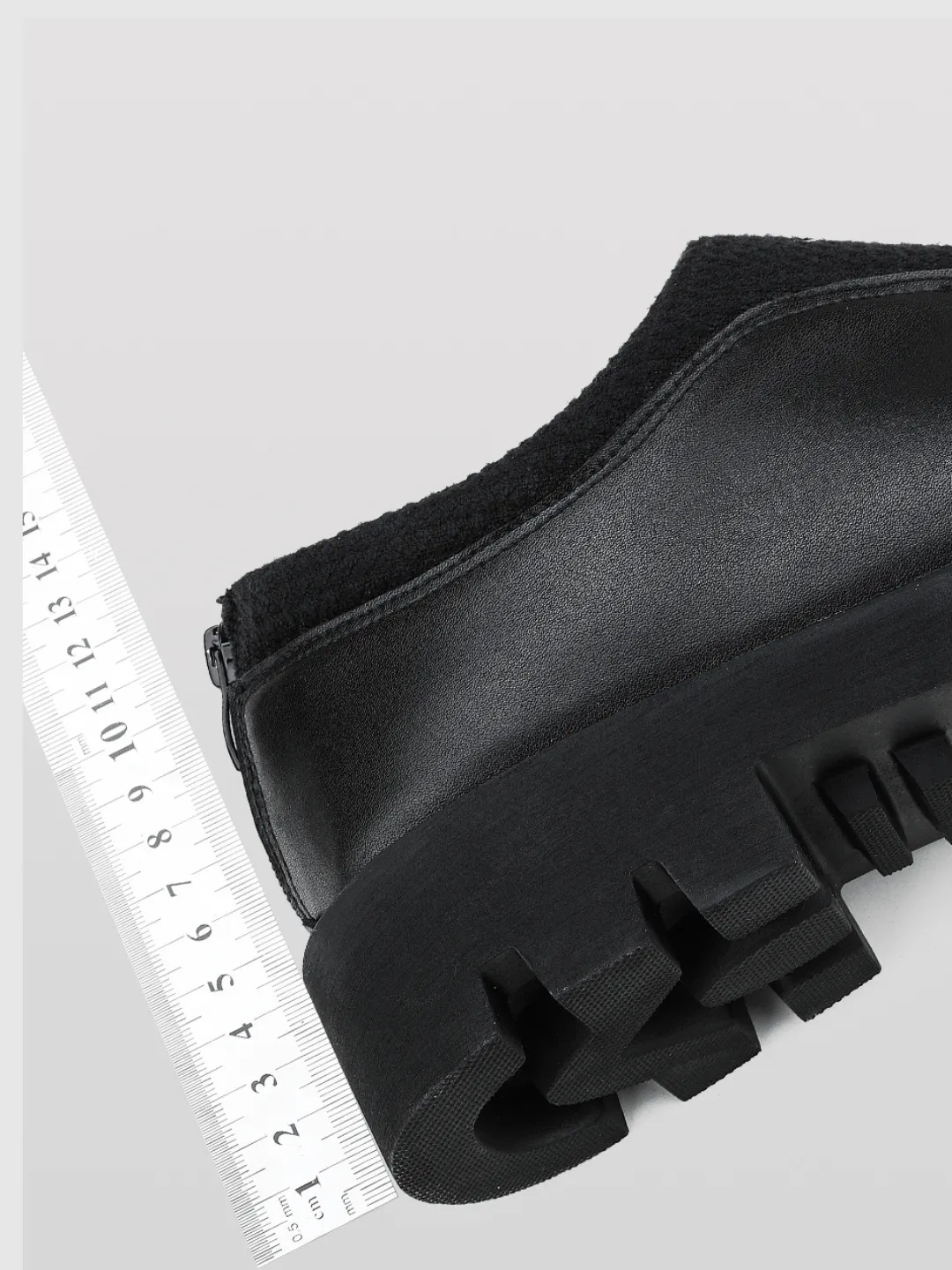 black casual leather shoes na883