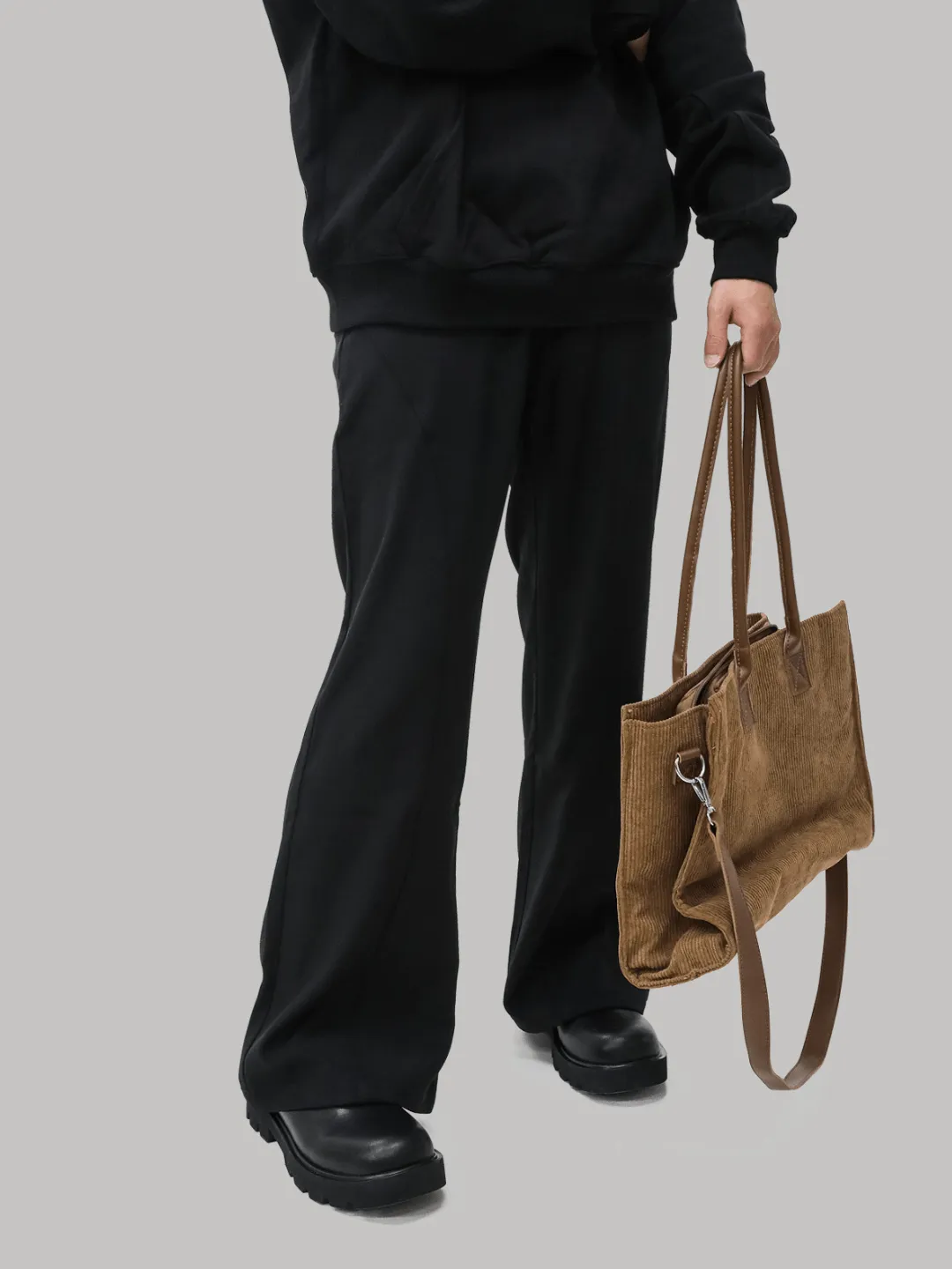 black casual leather shoes na883