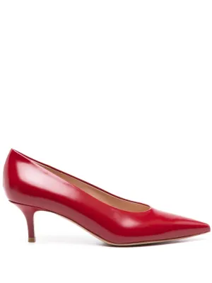 Blood Red Pointed Toe Pumps