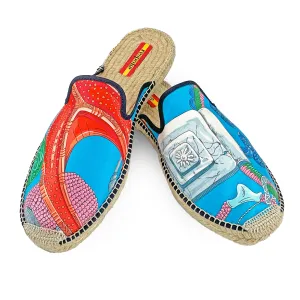 BRACE Turquoise Mule Espadrilles