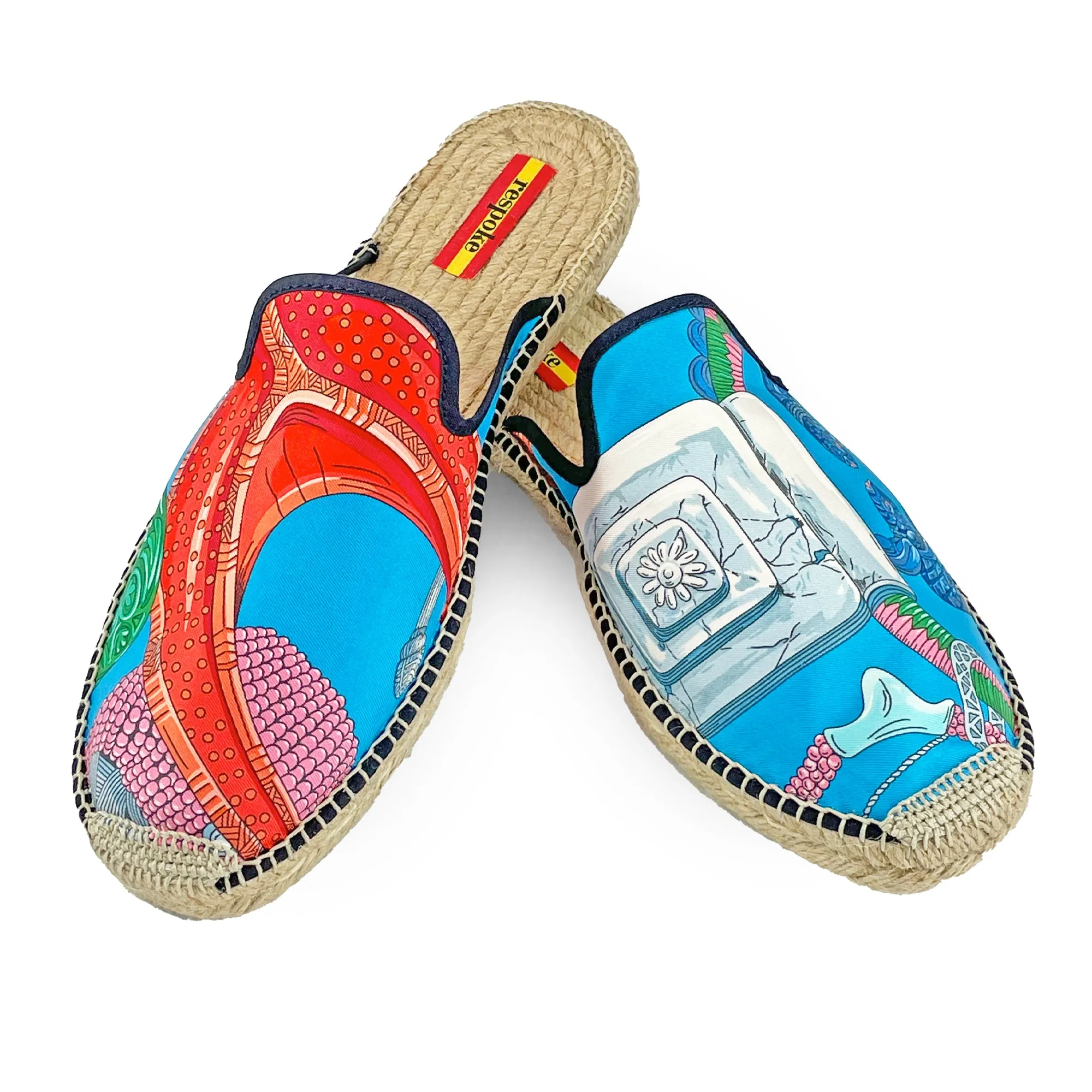 BRACE Turquoise Mule Espadrilles