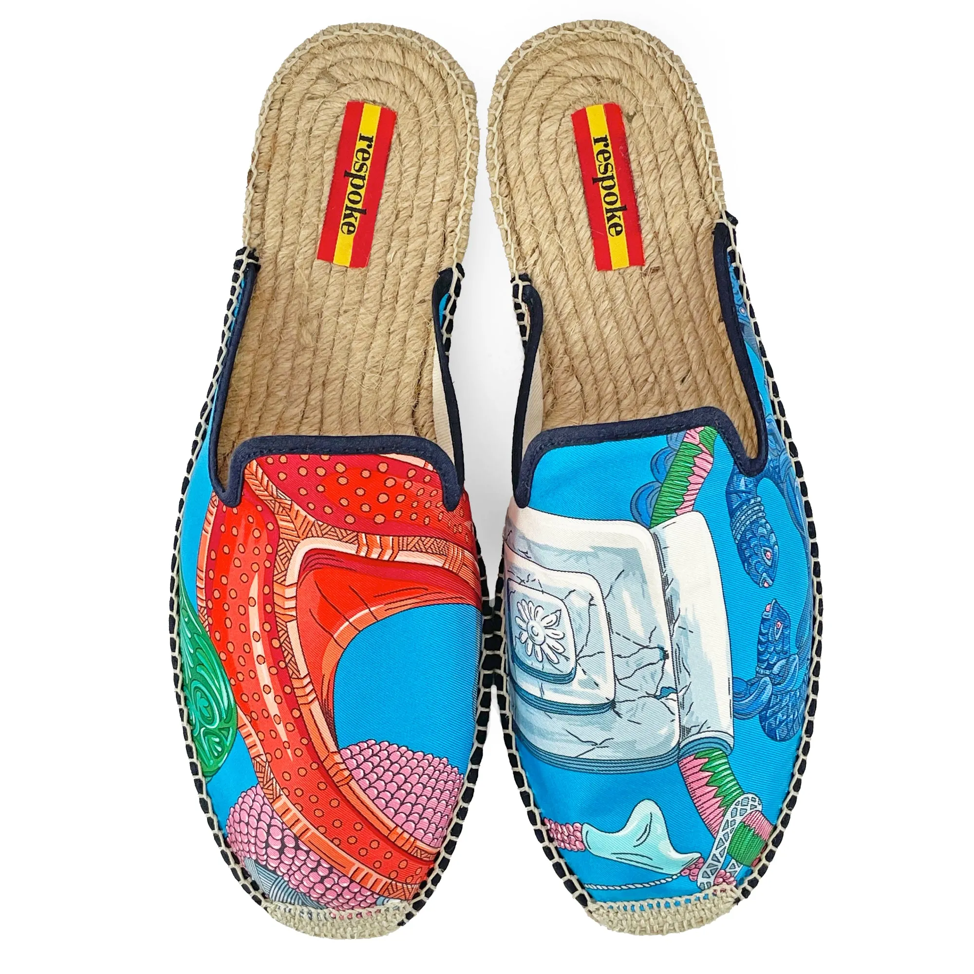 BRACE Turquoise Mule Espadrilles