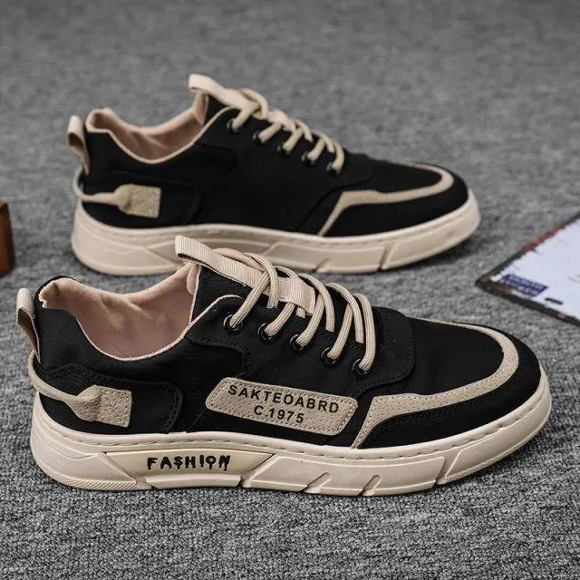 Breathable Canvas Sneakers - Men's Casual Shoes - SCS212