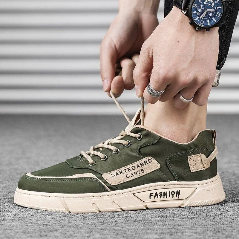 Breathable Canvas Sneakers - Men's Casual Shoes - SCS212
