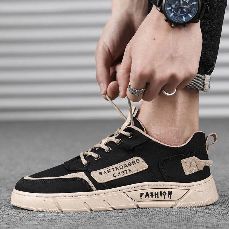 Breathable Canvas Sneakers - Men's Casual Shoes - SCS212
