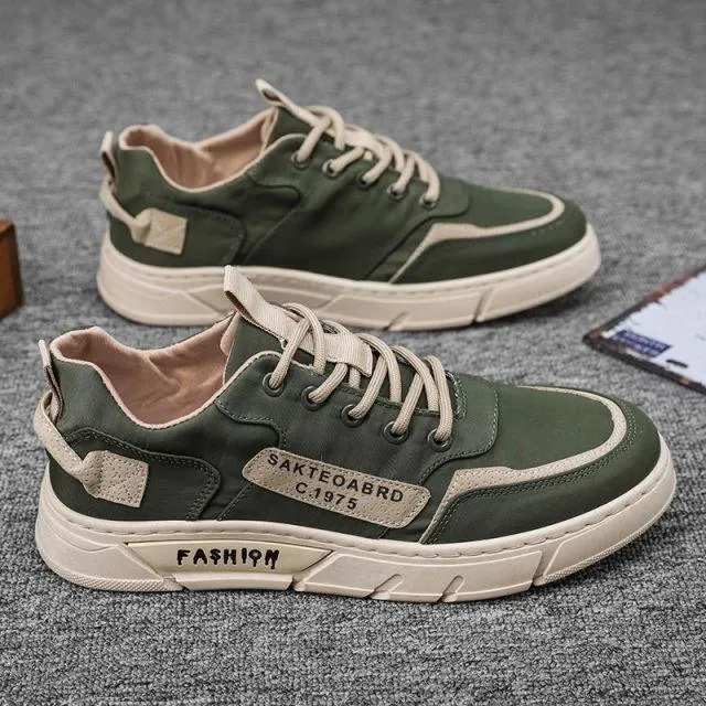 Breathable Canvas Sneakers - Men's Casual Shoes - SCS212