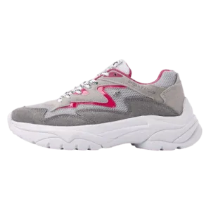 British Knight Galaxy Low-Top  Women Lifestyle Shoes Grey And Fushia B45-3618-06