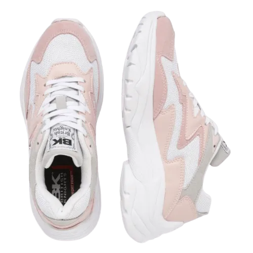 British Knight Galaxy Low-Top  Women Lifestyle Shoes White And Pink B45-3619-03