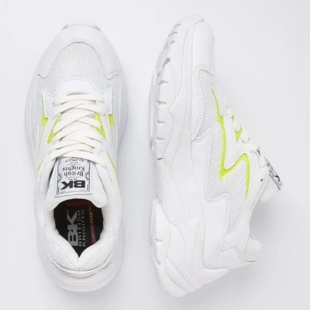British Knight Galaxy Low-Top  Women Lifestyle Shoes White And Yellow B45-3618-07
