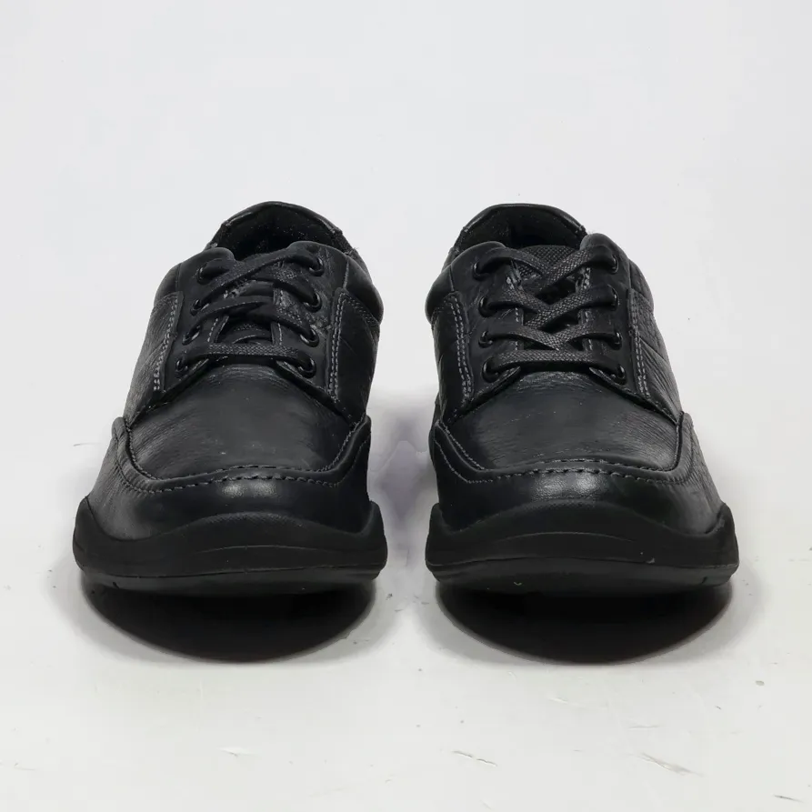 Clarks Wave Walk Casual Lace Ups Leather Black Colour For Men