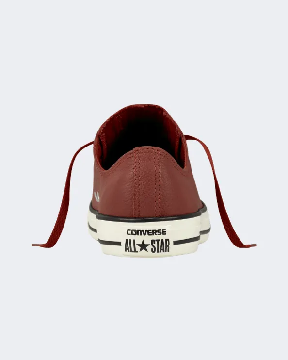 Converse Leather Unisex Lifestyle Shoes Terra Red