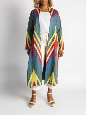 Cotton Rainbow Chevron Cotton Caftan