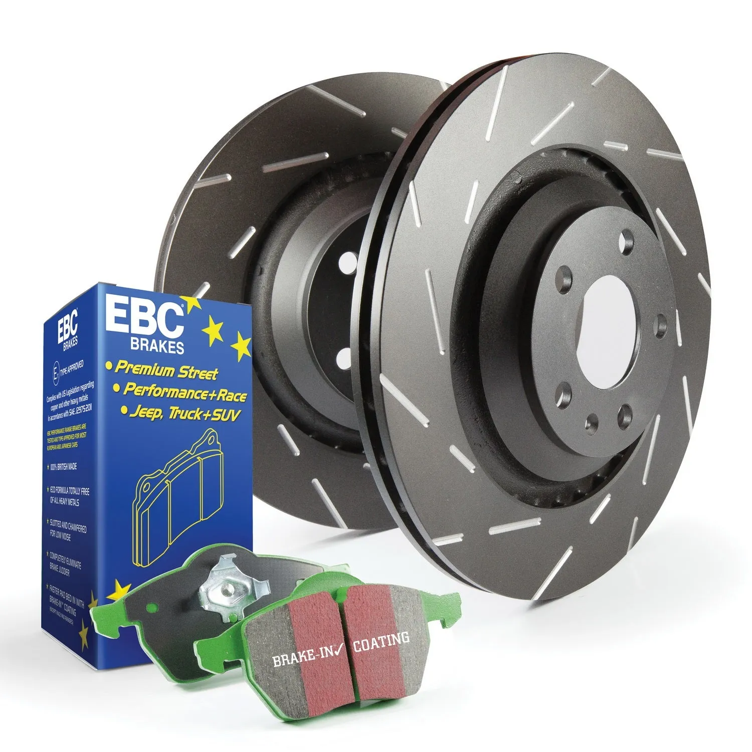 EBC Brakes S2KF1483 S2 Kits Greenstuff 2000 and USR Rotors