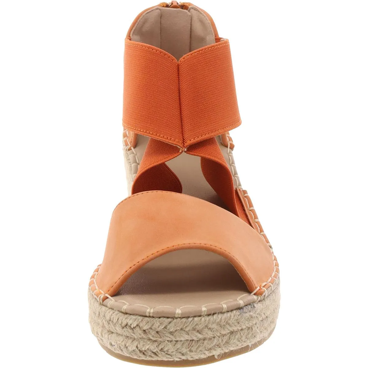 GC Shoes Womens Tiaa Faux Leather Woven Espadrilles