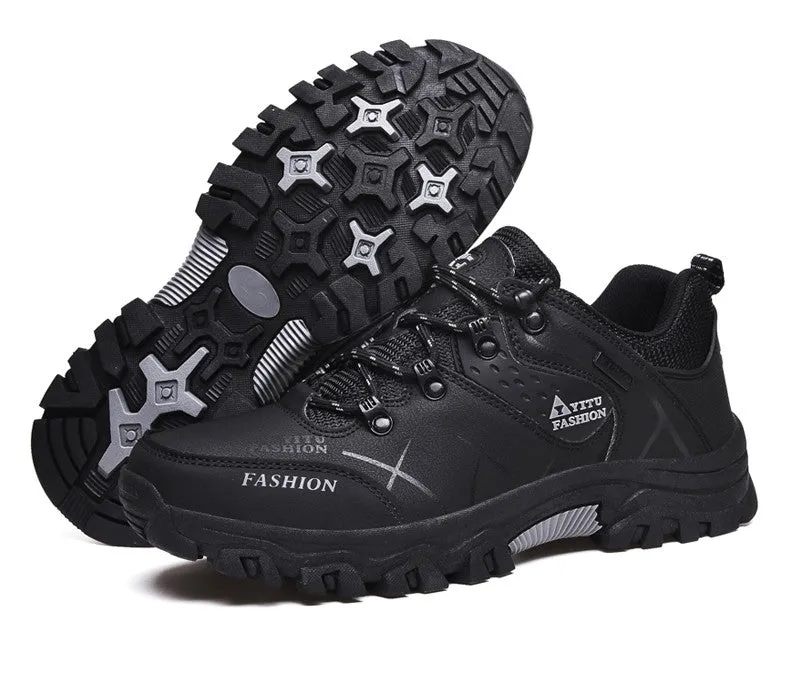 Herren Wasserdichte Leder Turnschuhe Super Warm Outdoor Wanderschuhe Arbeitsschuhe Winter Schneeschuhe