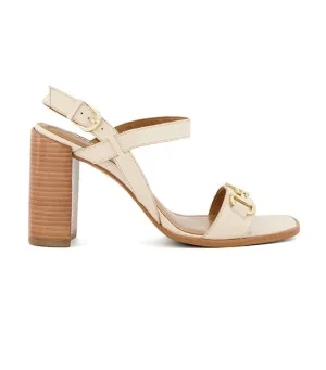 Jili Block Heel Sandals Ecru