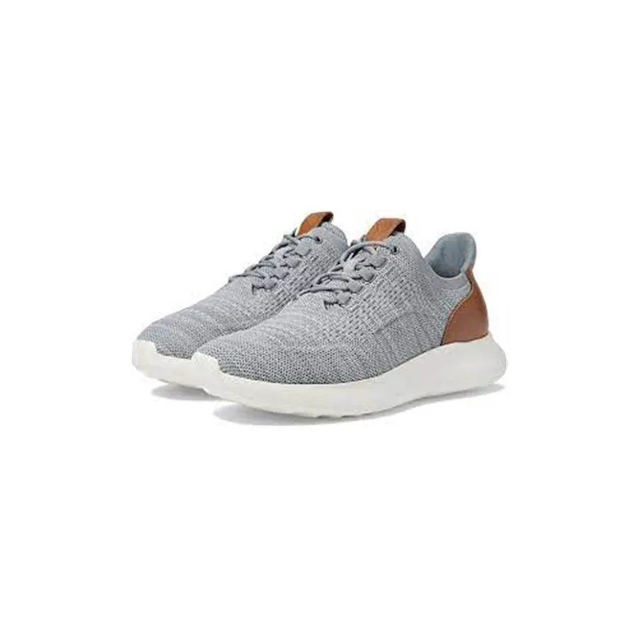 JOHNSTON & MURPHY AMHERST 2.0 LACE OXFORD KNIT HEATHERED GRAY - MENS