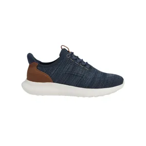JOHNSTON & MURPHY AMHERST 2.0 LACE OXFORD KNIT HEATHERED NAVY - MENS