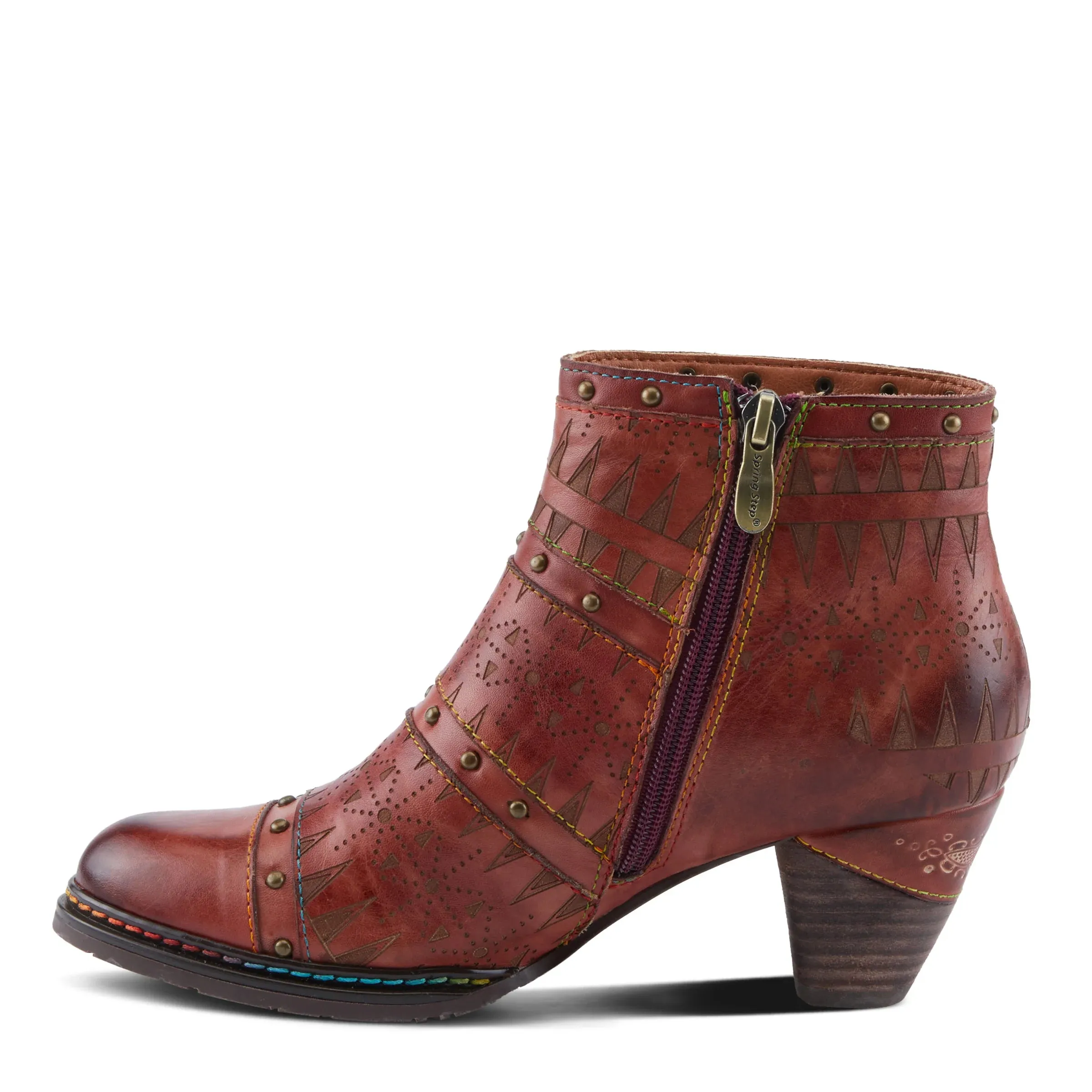L'ARTISTE Niobe Boots by SpringStep in Rust Multi