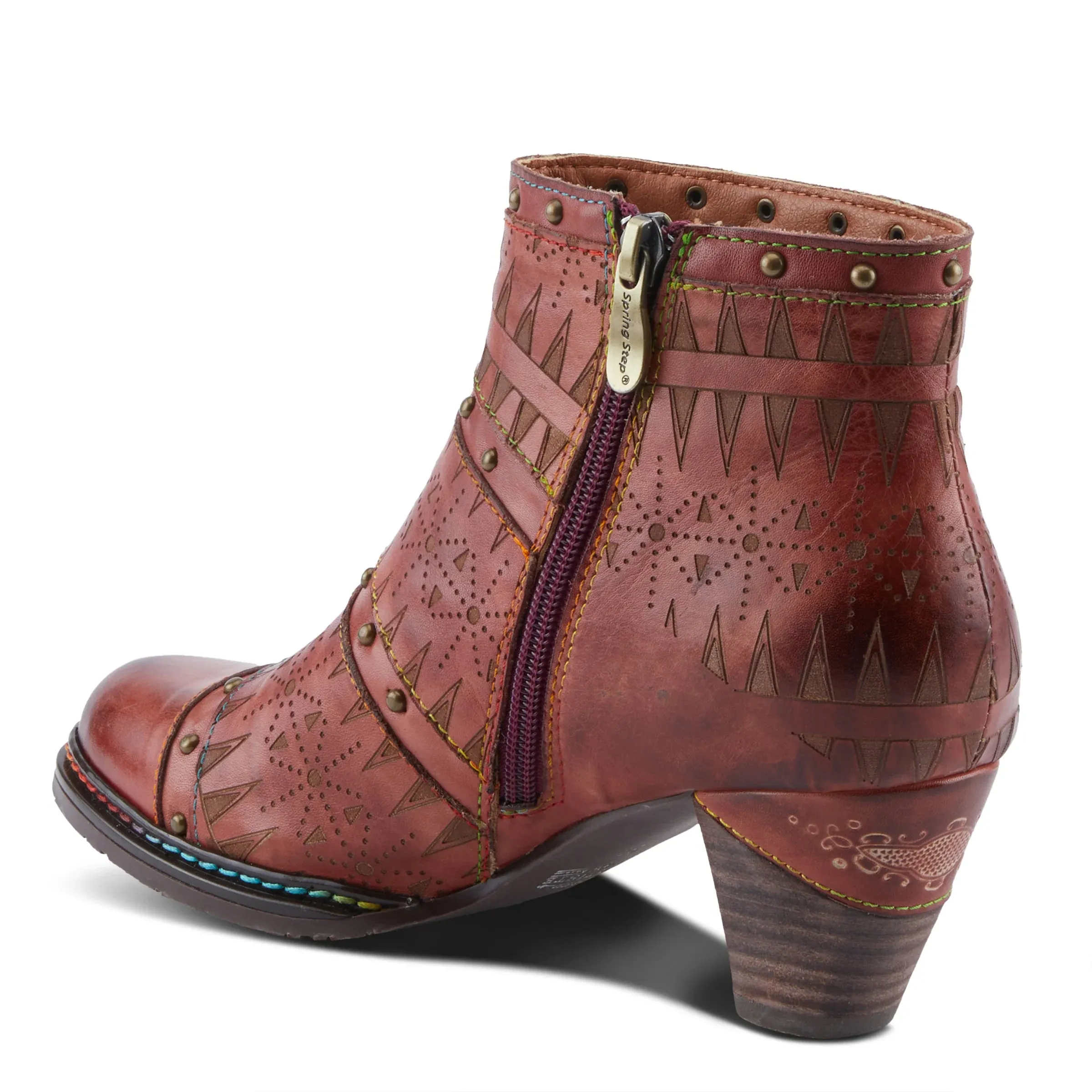 L'ARTISTE Niobe Boots by SpringStep in Rust Multi