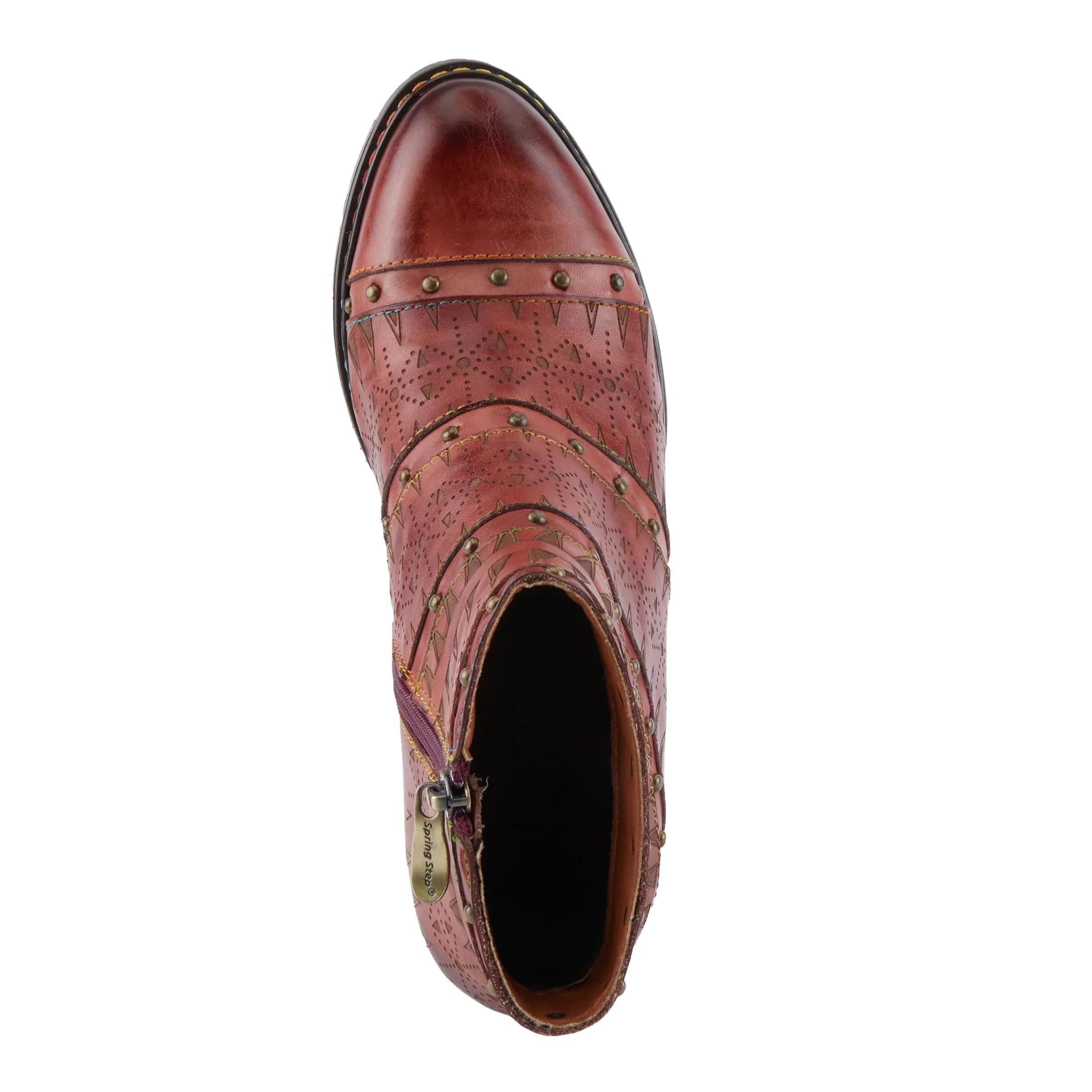 L'ARTISTE Niobe Boots by SpringStep in Rust Multi