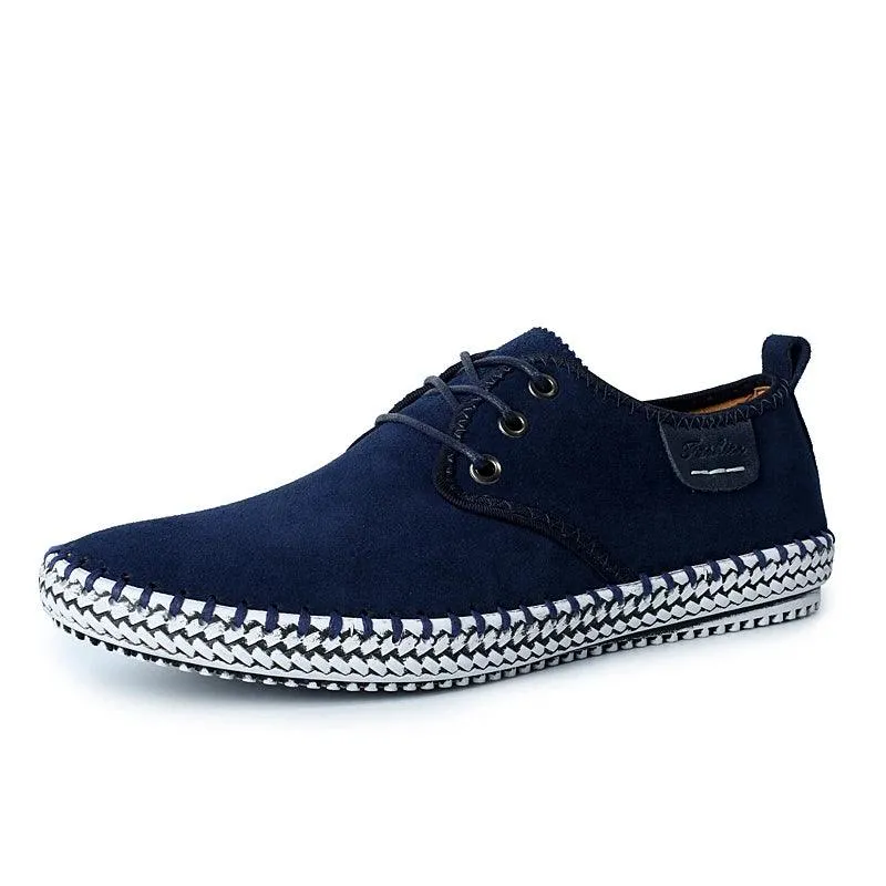 Leather Black Minimalist Men's Casual Shoes Oxford Flat 8803#