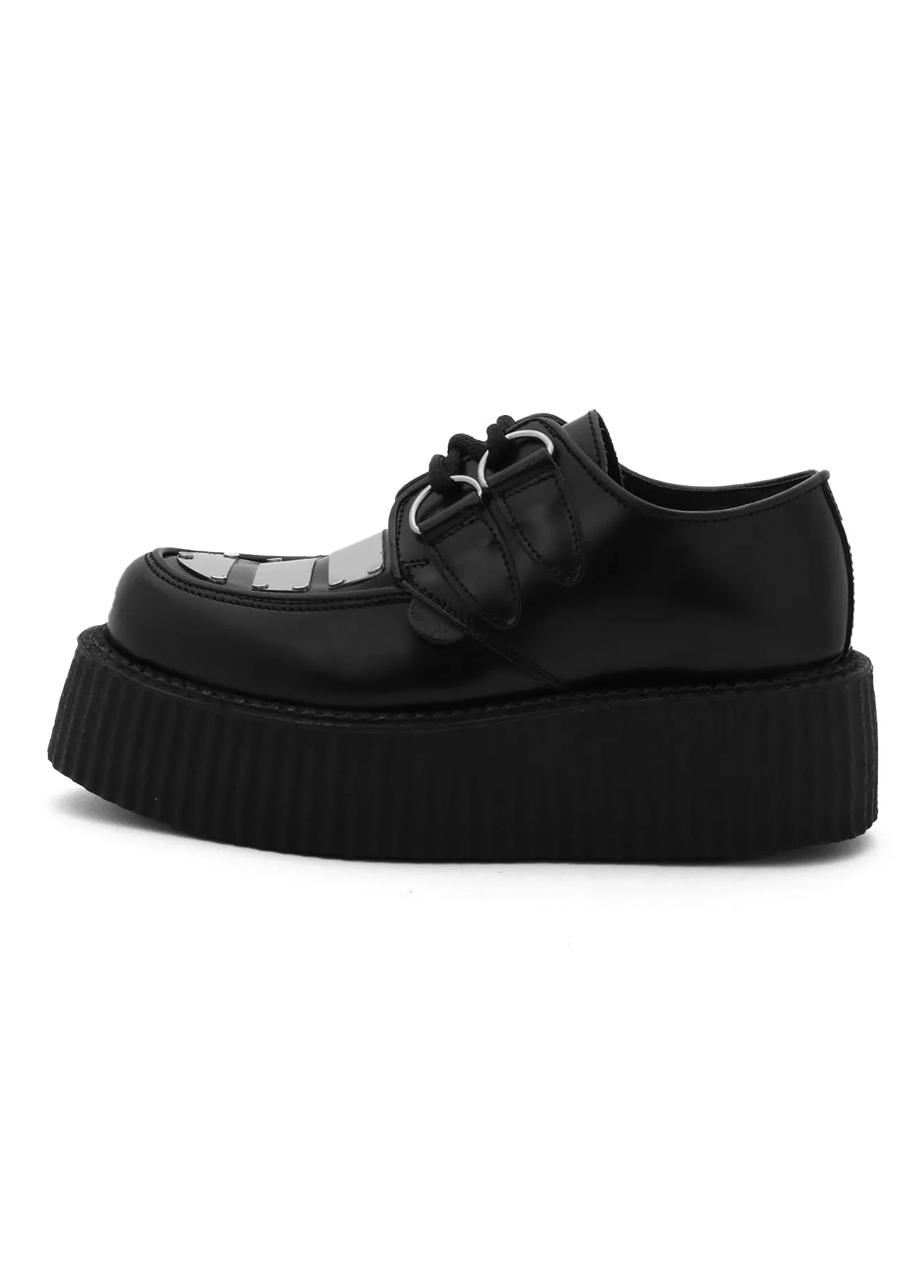 LIMI feu×UNDERGROUND(R) BLACK LEATHER BOOTS WITH METAL PLATES