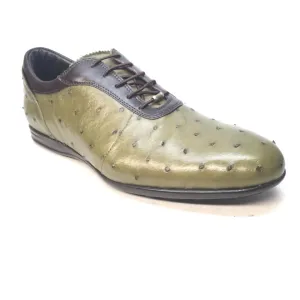 Mauri 9295/2 Brown/Green Ostrich/Nappa Lace-Up