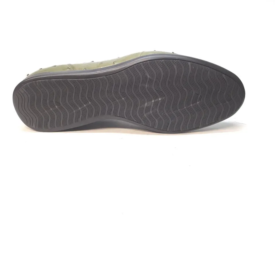 Mauri 9295/2 Brown/Green Ostrich/Nappa Lace-Up