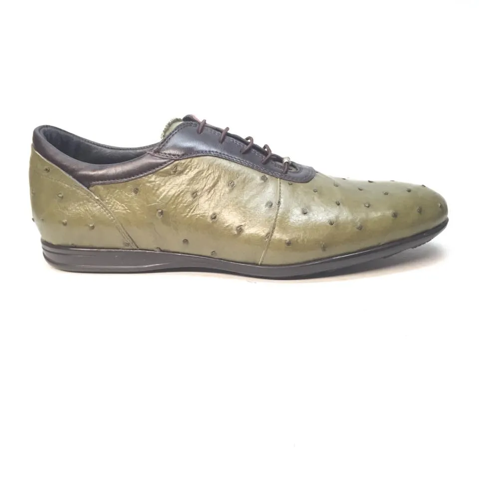 Mauri 9295/2 Brown/Green Ostrich/Nappa Lace-Up
