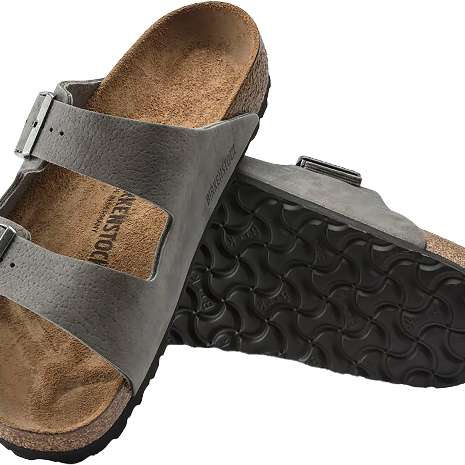 Men's Birkenstock Arizona Desert Buck/Whale Grey Nubuck