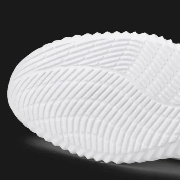Men's Casual Shoes - Breathable White Sneakers - Light Tennis Footwear