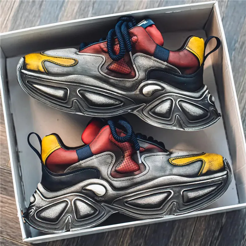 Men's Casual Shoes - Comfortable Chunky Sports Sneakers - TSS390
