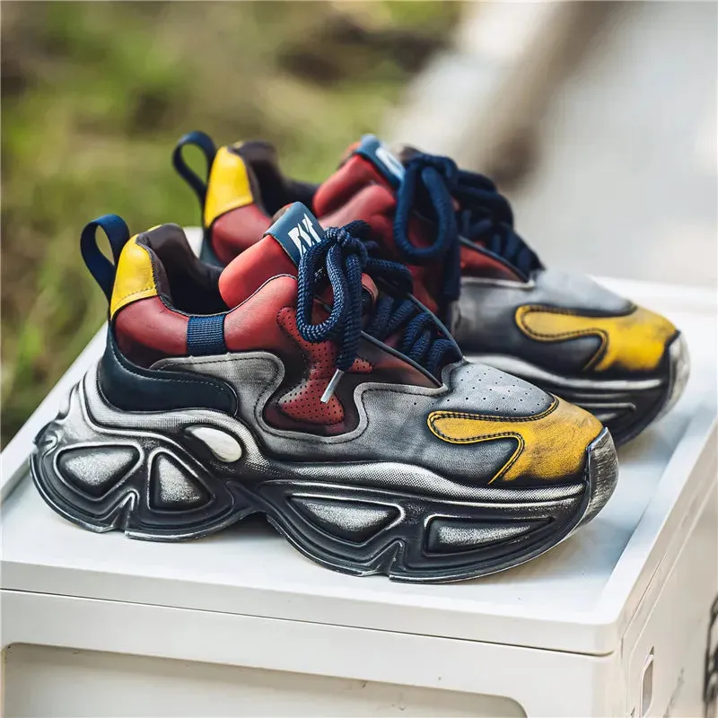 Men's Casual Shoes - Comfortable Chunky Sports Sneakers - TSS390