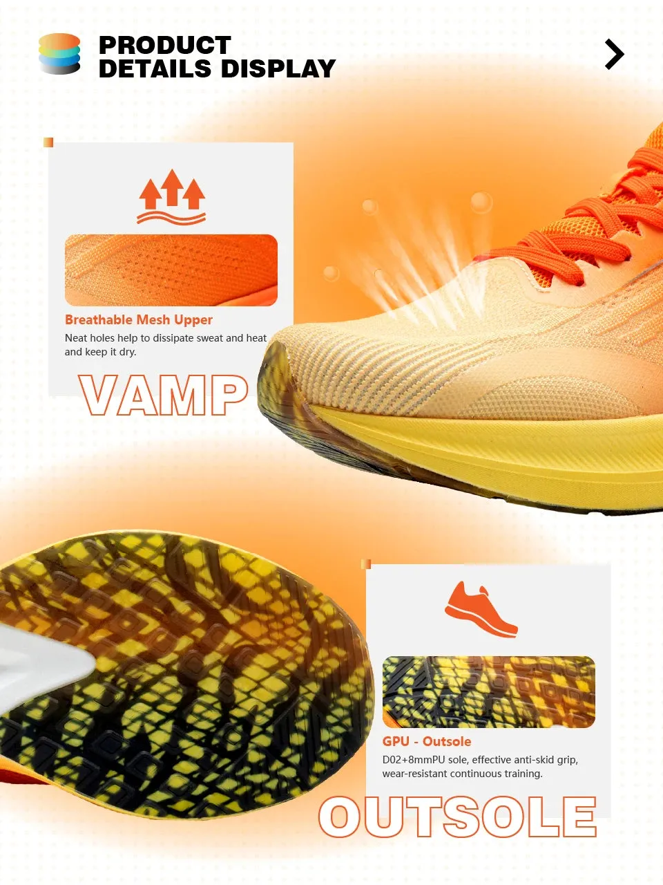 Men's Casual Shoes - Lightweight Running Sneakers - J3100