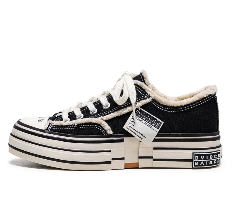Men's Casual Shoes - Vulcanized Canvas Sneakers - TSS356