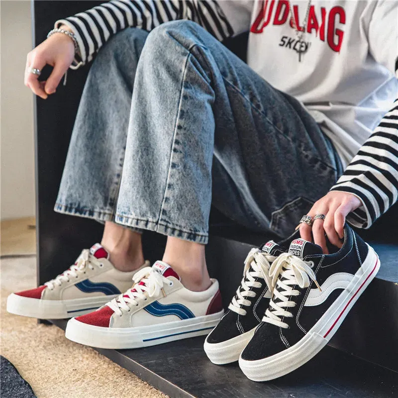 Men's Casual Shoes - Vulcanized Canvas Sneakers - TSS356