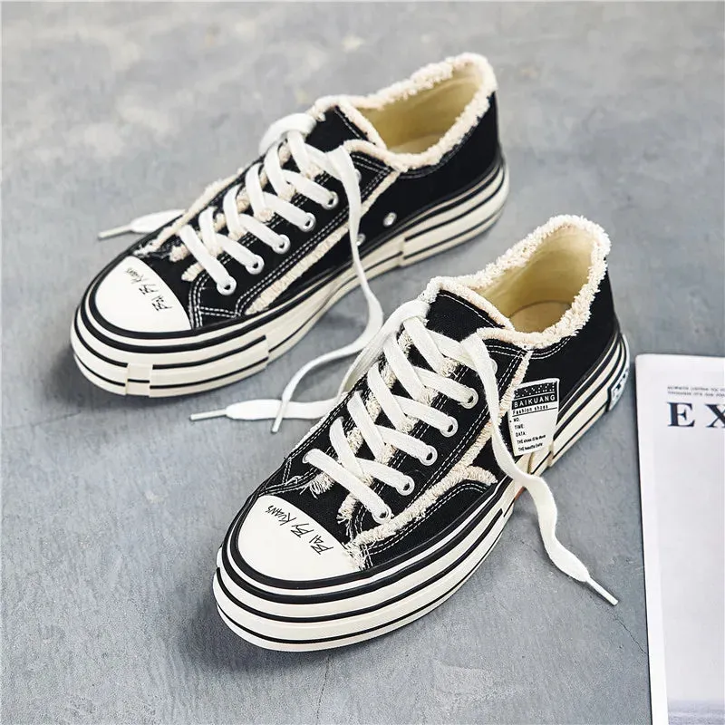 Men's Casual Shoes - Vulcanized Canvas Sneakers - TSS356