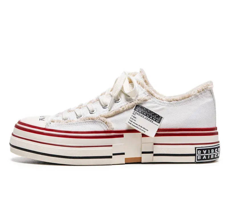 Men's Casual Shoes - Vulcanized Canvas Sneakers - TSS356