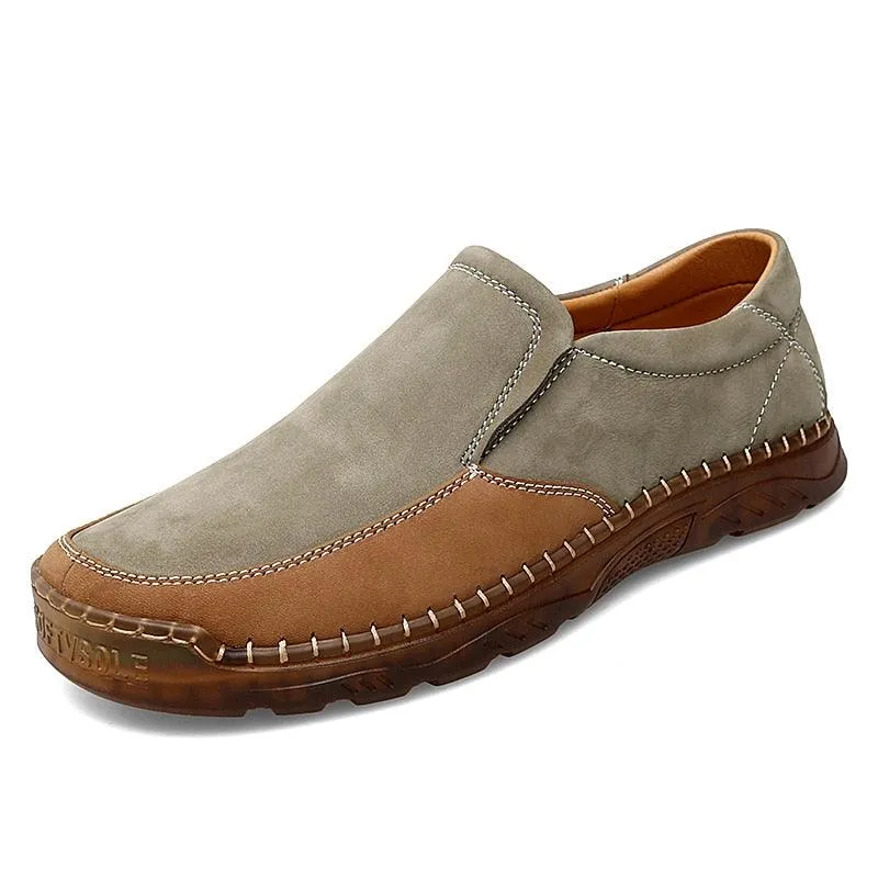 Men's GW403 Leather Casual Shoes - Lightweight & Soft Loafers