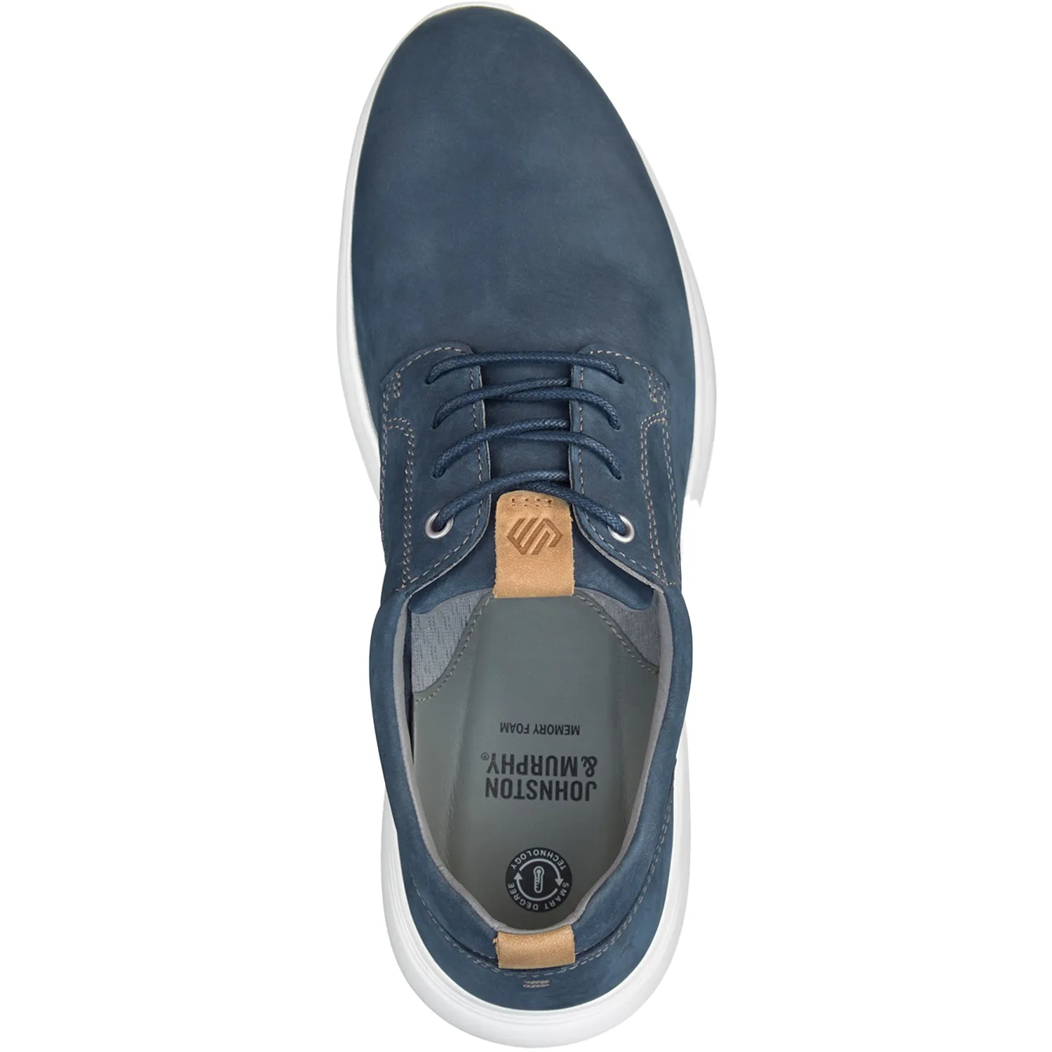 Men's Johnston & Murphy Amherst Plain Toe Navy Nubuck