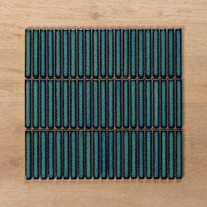 Middleton Jade Kit Kat Porcelain Mosaic Tile 12x92mm