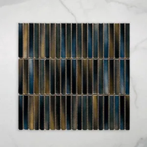Middleton Marine Opal Kit Kat Porcelain Mosaic Tile 12x92mm