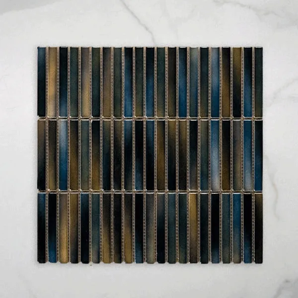 Middleton Marine Opal Kit Kat Porcelain Mosaic Tile 12x92mm